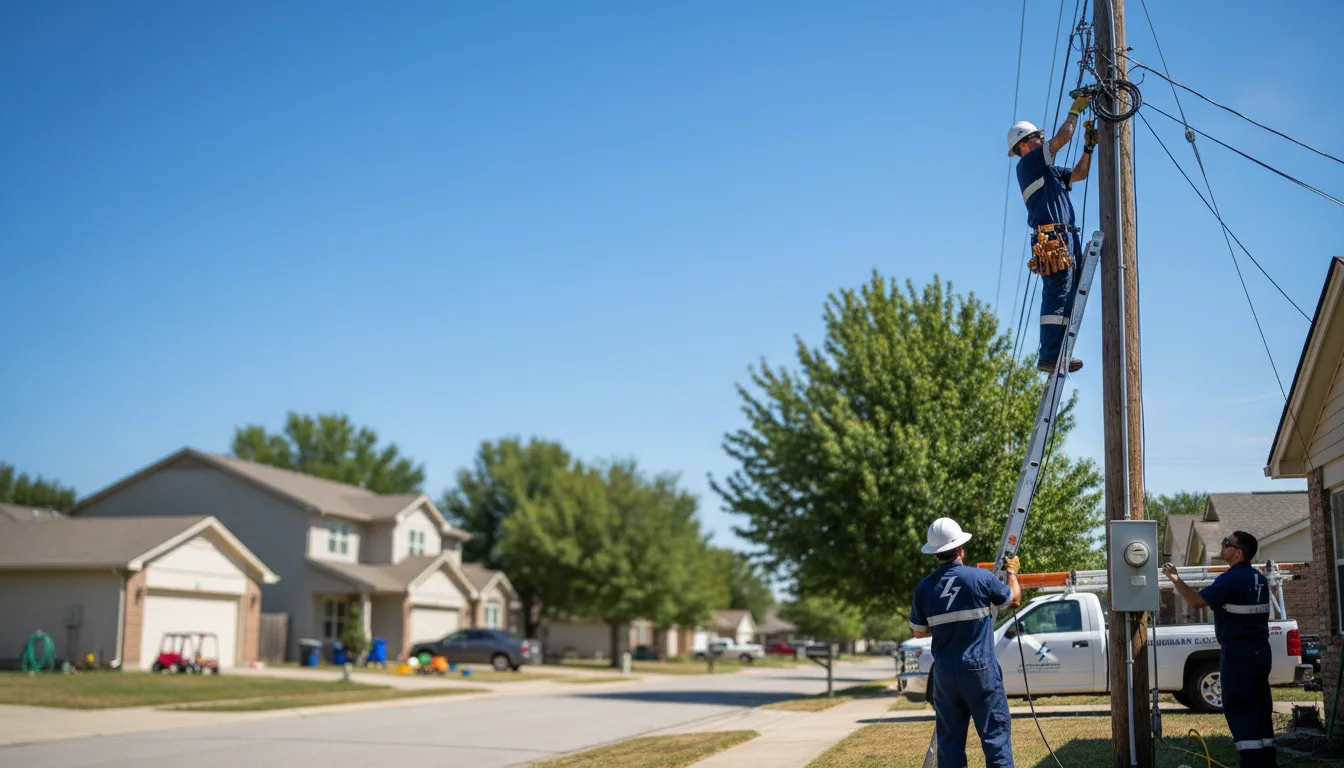 Residential electrician providing installation services in Pollard, AR